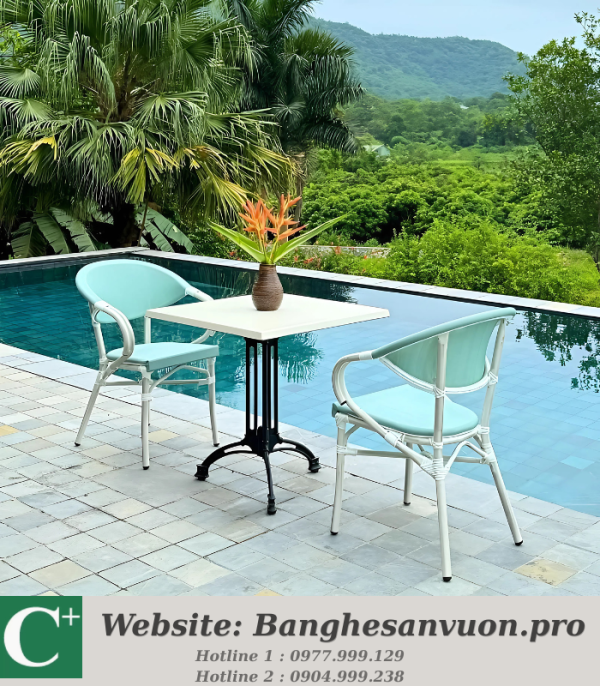 Bộ bàn ghế ban công SVAN-GMTBC-01X