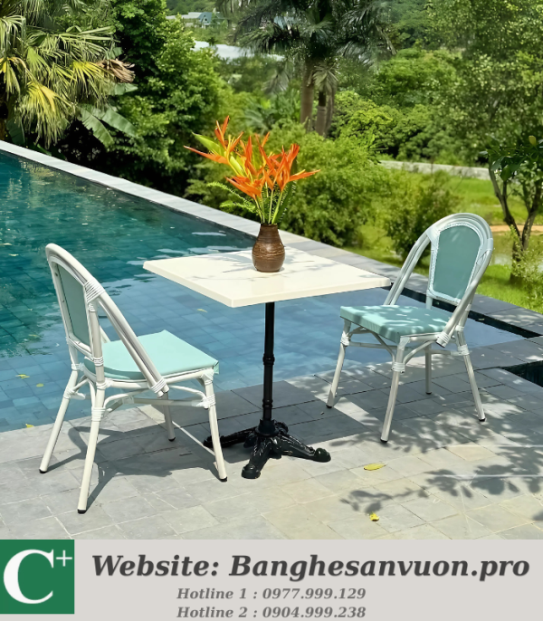 Bộ bàn ghế ban công SVAN-GMTBC-09X
