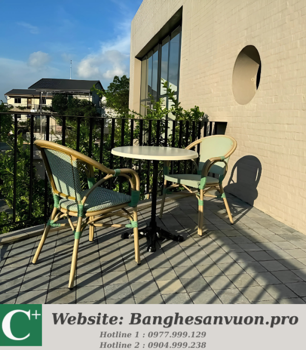 Bộ bàn ghế ban công SVAN-GMTBC-16X
