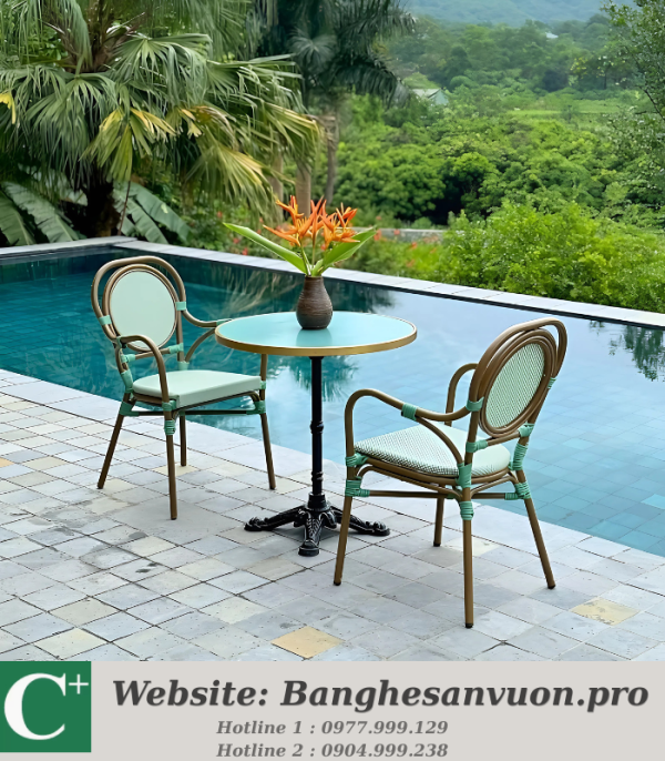 Bộ bàn ghế ban công SVAN-GMTBC-17X