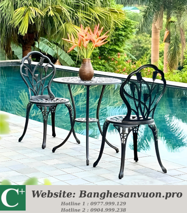 Bộ bàn ghế ban công SVAN-GMTBG-12N