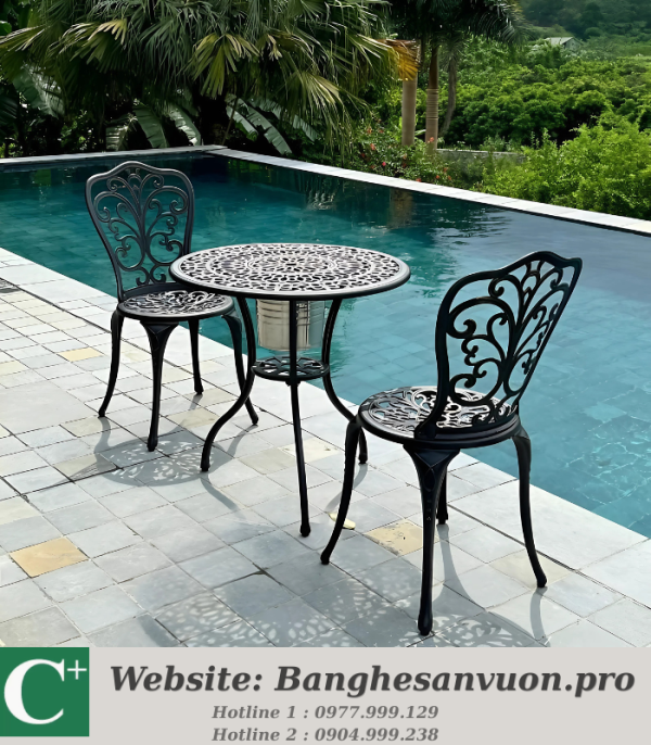 Bộ bàn ghế ban công SVAN-GMTBG-14N