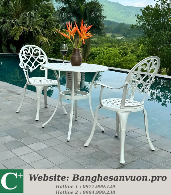 Bộ bàn ghế ban công SVAN-GMTBG-17T