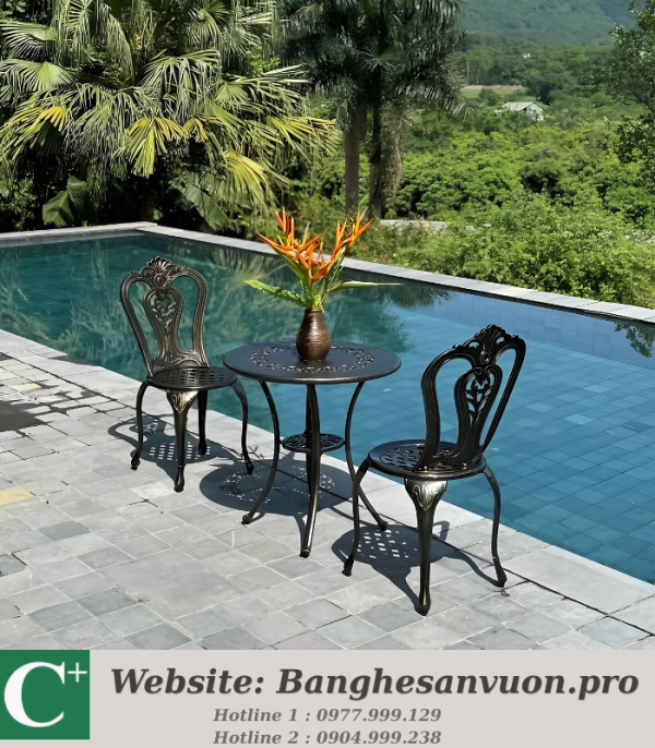 Bộ bàn ghế ban công SVAN-GMTBG02-D65N