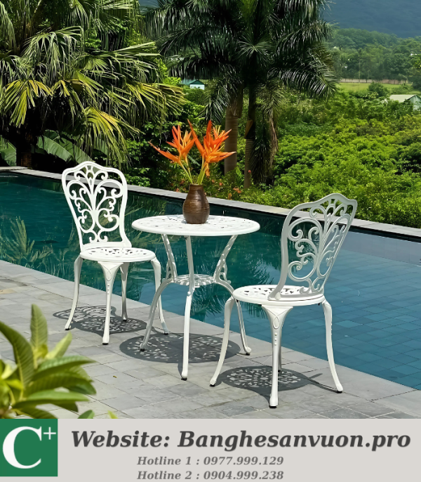 Bộ bàn ghế ban công SVAN-GMTBG14-D60T