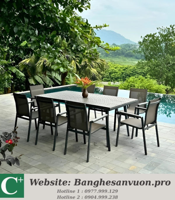 Bộ bàn ghế sân vườn SVAN-GMTBC-CNR