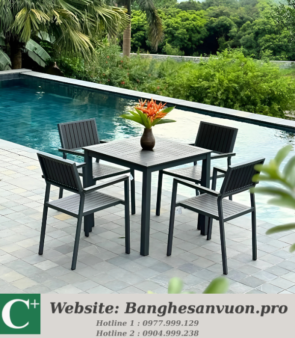 Bộ bàn ghế ngoài trời SVAN-GMTBC-VD