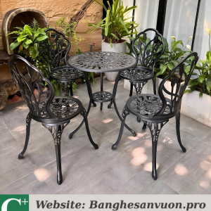 Bộ bàn ghế nhôm đúc SVAN-GMTBG-012N