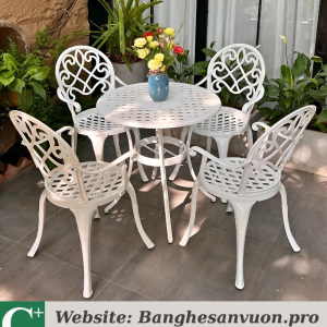 Bộ bàn ghế nhôm đúc SVAN-GMTBG-017T