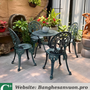 Bộ bàn ghế nhôm đúc SVAN-GMTBG-028X