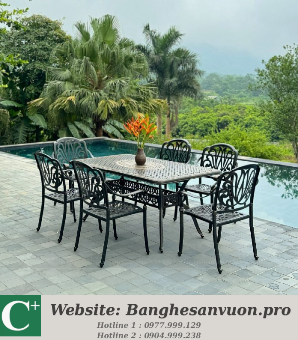 Bộ bàn ghế sân vườn SVAN-GMTBG-03CNN