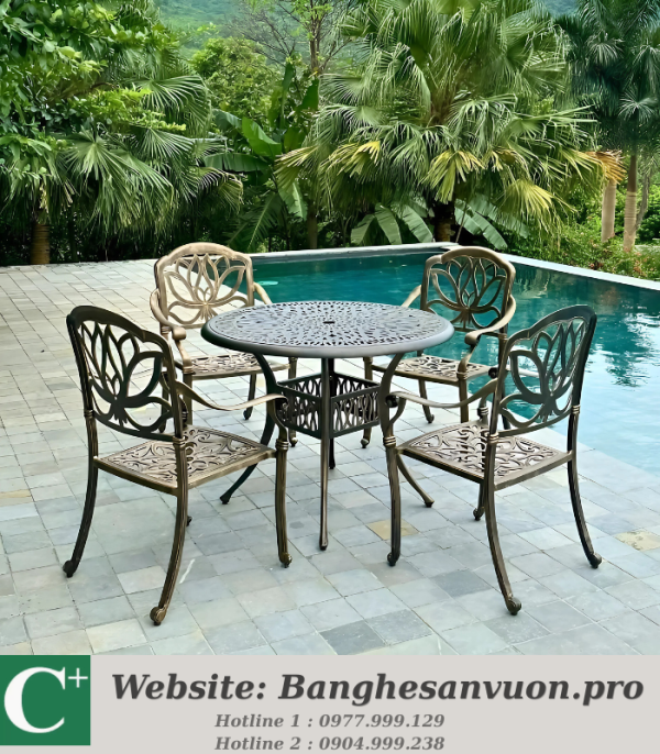 Bộ bàn ghế sân vườn SVAN-GMTBG-03N1