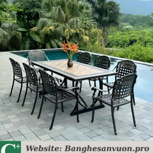 Bộ bàn ghế nhôm đúc SVAN-GMTBG-04CNM