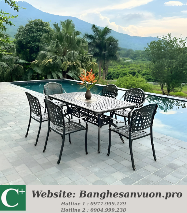 Bộ bàn ghế sân vườn SVAN-GMTBG-04CNN