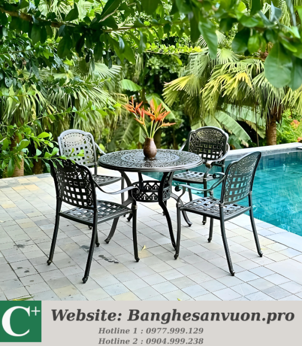 Bộ bàn ghế sân vườn SVAN-GMTBG-04N