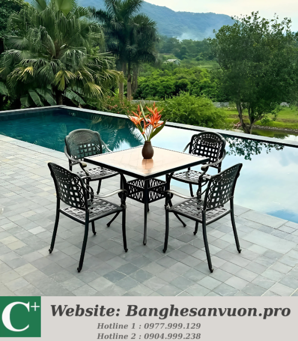 Bộ bàn ghế sân vườn SVAN-GMTBG-04VM