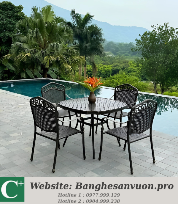 Bộ bàn ghế sân vườn SVAN-GMTBG-05N