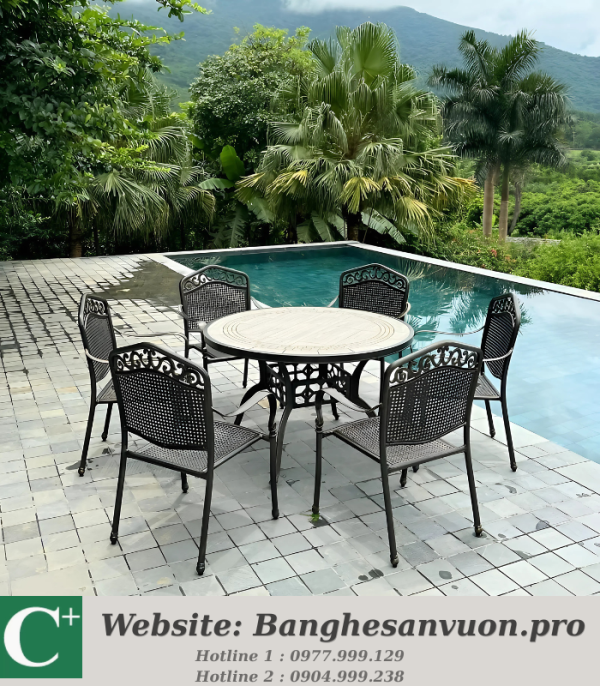 Bộ bàn ghế sân vườn SVAN-GMTBG-05TM