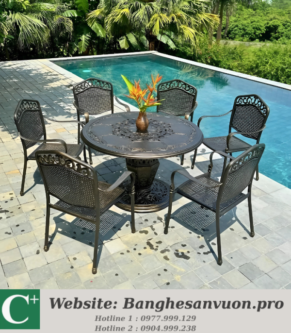 Bộ bàn ghế sân vườn SVAN-GMTBG-05TN