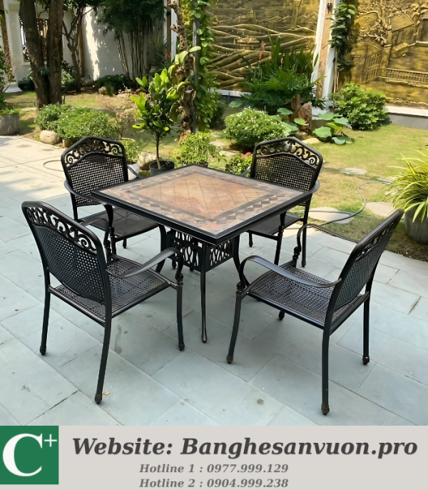 Bộ bàn ghế sân vườn SVAN-GMTBG-05VM