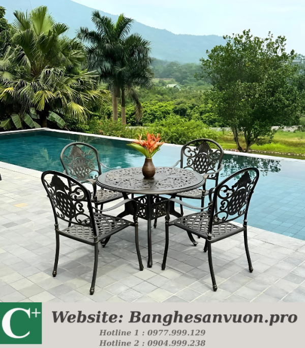 Bộ bàn ghế sân vườn SVAN-GMTBG-06N