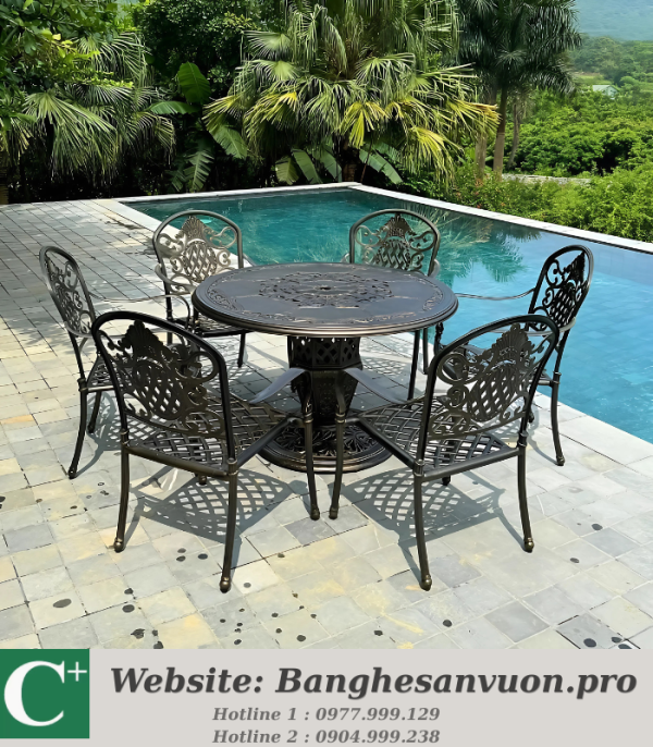 Bộ bàn ghế sân vườn SVAN-GMTBG-06TN