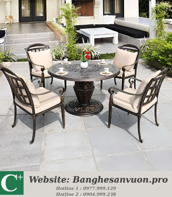 Bộ bàn ghế sân vườn SVAN-GMTBG-08N