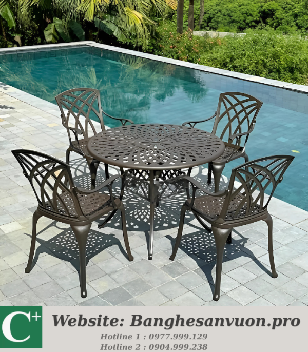 Bộ bàn ghế sân vườn SVAN-GMTBG-19C