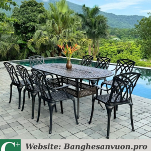 Bộ bàn ghế nhôm đúc SVAN-GMTBG-19EN