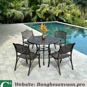 Bộ bàn ghế nhôm đúc SVAN-GMTBG-20