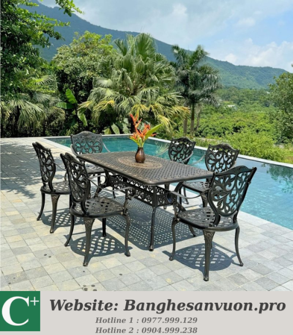 Bộ bàn ghế sân vườn SVAN-GMTBG-22CNN
