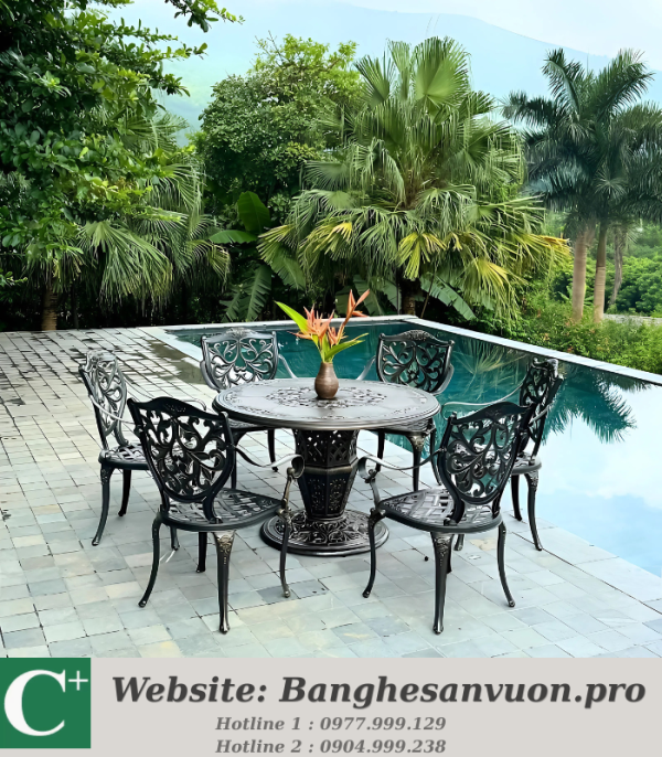 Bộ bàn ghế sân vườn SVAN-GMTBG-22TN