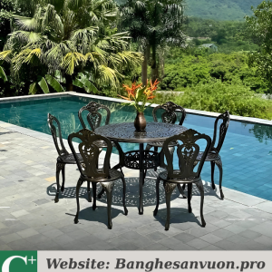 Bộ bàn ghế sân vườn SVAN-GMTBG02-D100N