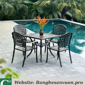 Bộ bàn ghế sân vườn SVAN-GMTBG04-V80N