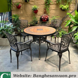 Bộ bàn ghế sân vườn SVAN-GMTBG15-D100M
