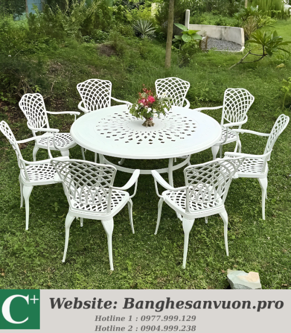 Bộ bàn ghế sân vườn SVAN-GMTBG15-D150T