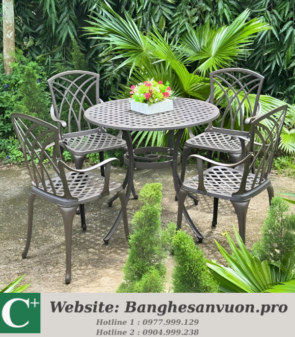 Bộ bàn ghế sân vườn SVAN-GMTBG18-D85C