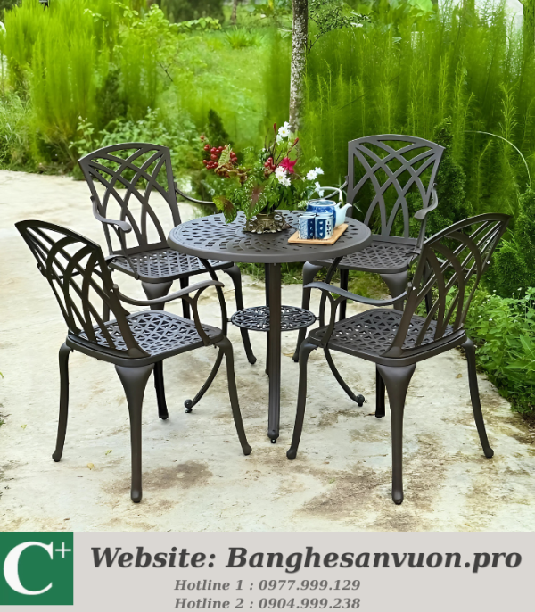 Bộ bàn ghế sân vườn SVAN-GMTBG19-D80C