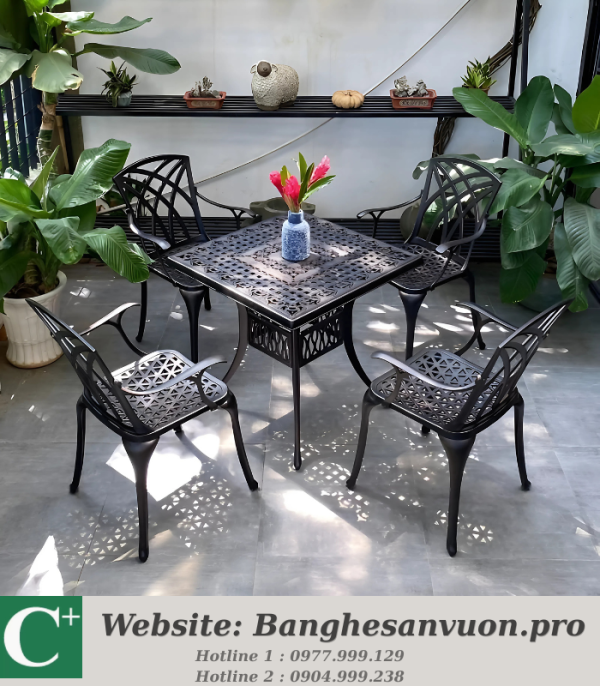 Bộ bàn ghế sân vườn SVAN-GMTBG19-V80N