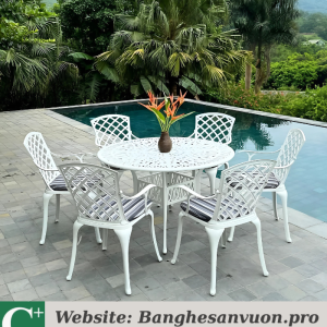 Bộ bàn ghế sân vườn SVAN-GMTBG21-D120T