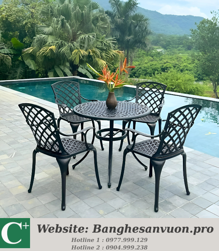 Bộ bàn ghế sân vườn SVAN-GMTBG21-D90N