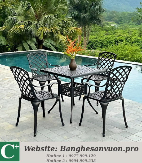 Bộ bàn ghế sân vườn SVAN-GMTBG21-V80N