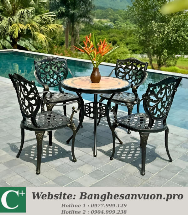 Bộ bàn ghế sân vườn SVAN-GMTBG22-D84M