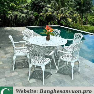 Bộ bàn ghế sân vườn SVAN-GMTBG26-D120T