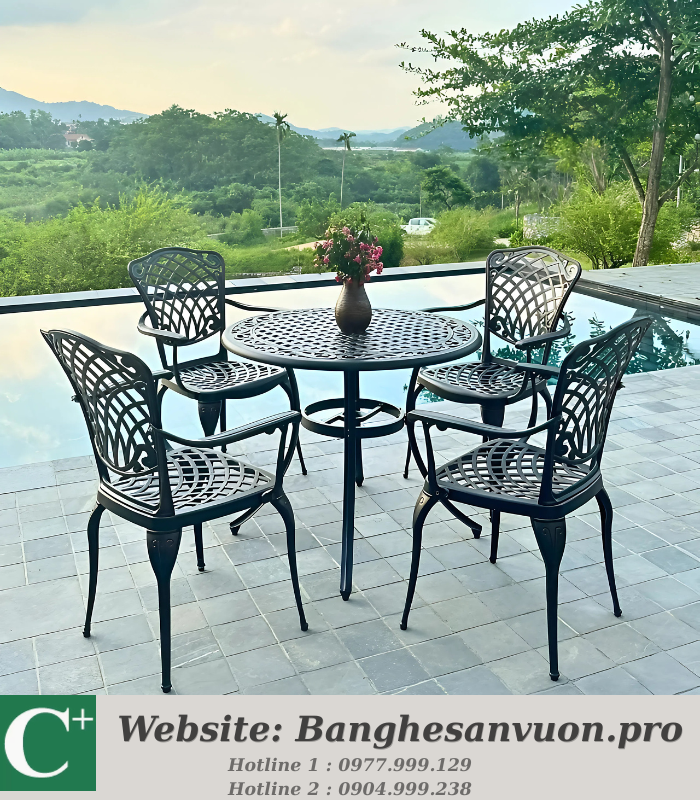 Bộ bàn ghế sân vườn SVAN-GMTBG26-D90N