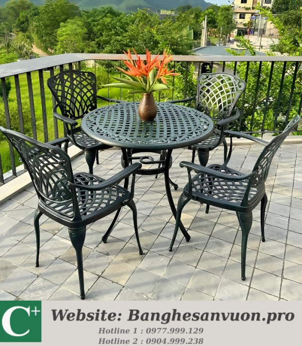 Bộ bàn ghế sân vườn SVAN-GMTBG26-D90X