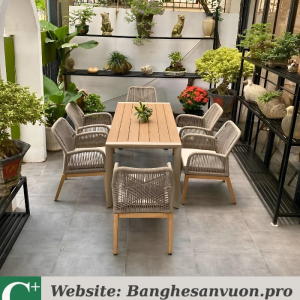 Bộ bàn ghế ngoài trời SVAN-GMTBR-02CN