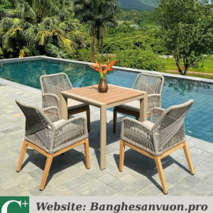 Bộ bàn ghế ngoài trời SVAN-GMTBR-02VC