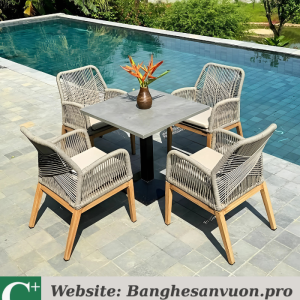 Bộ bàn ghế ngoài trời SVAN-GMTBR-02VX