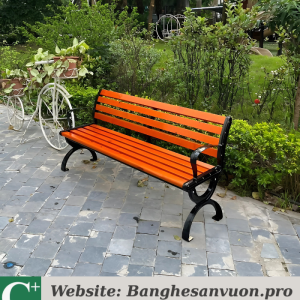 Ghế công viên nan gỗ thông Chile SVAN-GMTGCV-01
